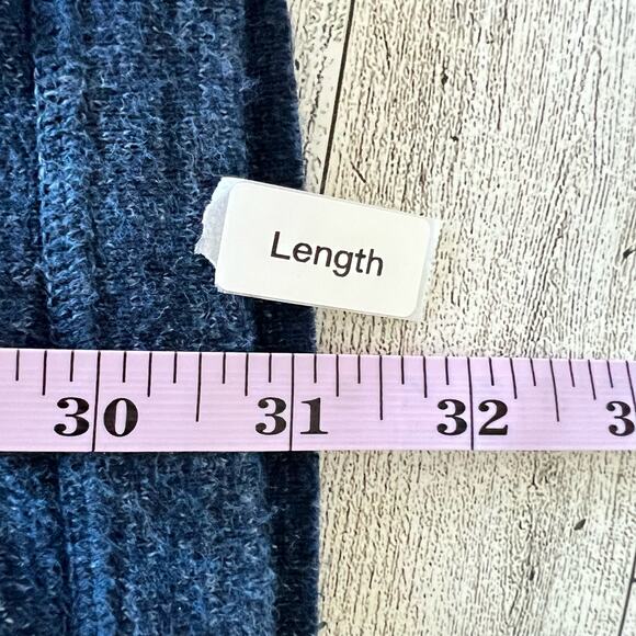 Eddie Bauer V Neck Sweater Men’s Size Large TALL Cotton Merino Wool Blend Blue - Picture 6 of 7